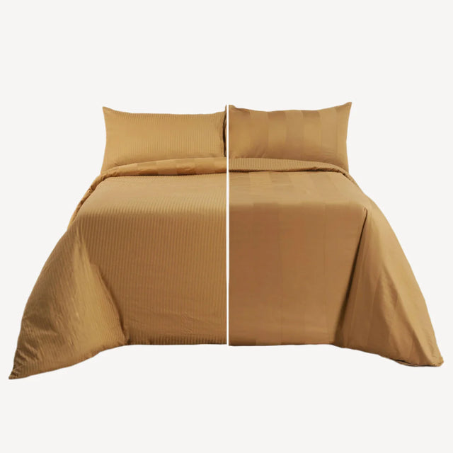 Caramelized Front Reversible Duvet Cover Set