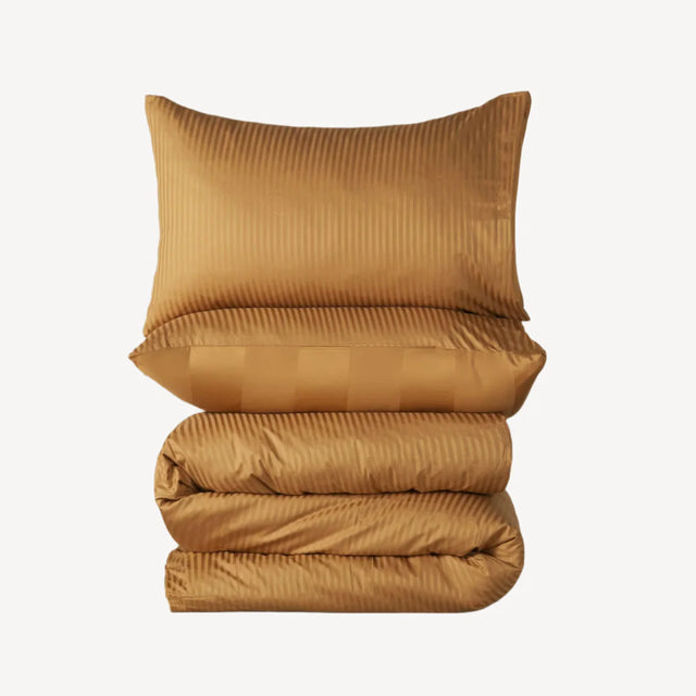 Caramelized Front Reversible Duvet Cover Set