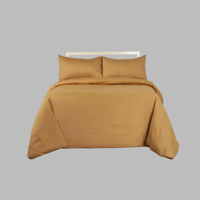 Cocoa Front Reversible Duvet Cover Set